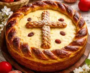Pasca traditionala cu branza dulce