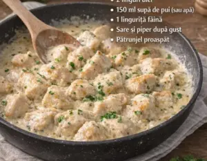 Piept de pui cu smântână