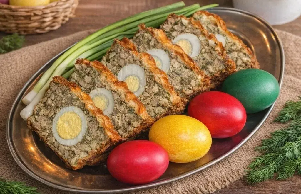 Pentru masa de Paste – Drob de pui cu ficat si inimioare 1 rețetă drob de pui paște