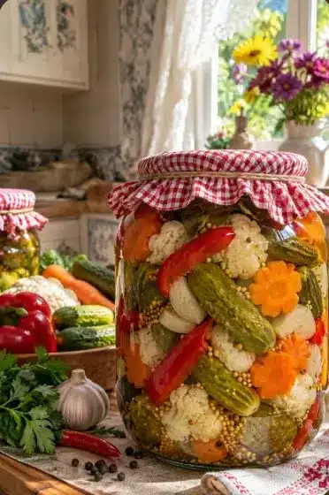 Murături asortate pentru iarnă – crocante, aromate și perfecte lângă orice fel de mâncare!