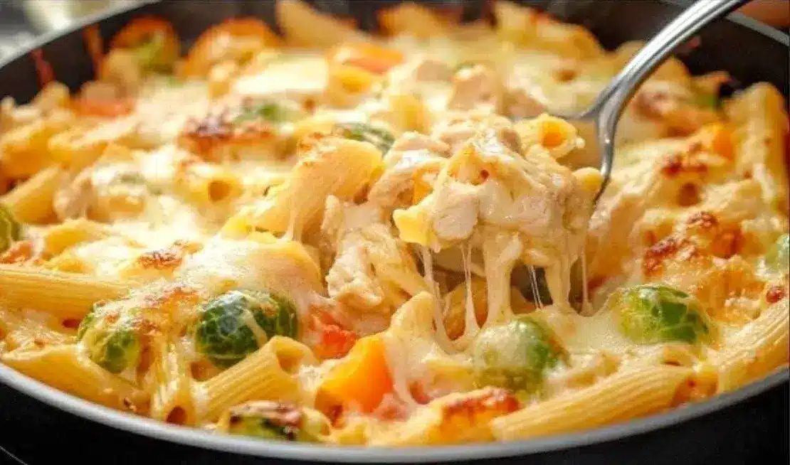 Paste cremoase cu pui și legume 1 rețetă paste cremoase pui legume
