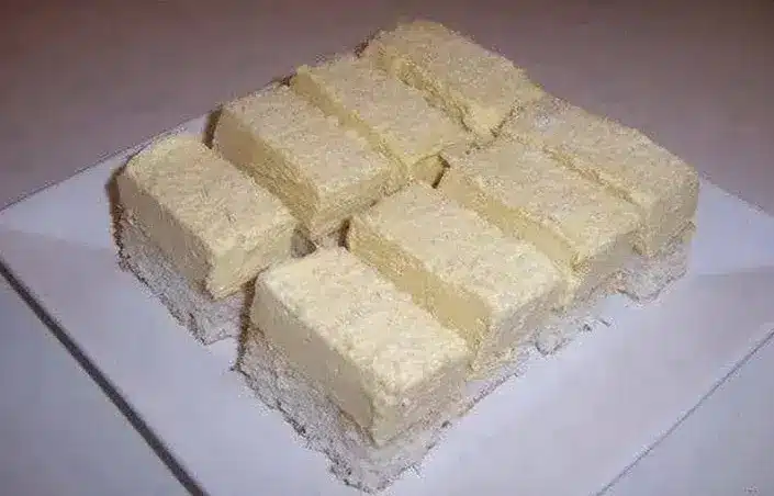 Prăjitură rapidă cu cocos – fără ouă, fără margarină și fără mixer 2 rețetă prăjitură rapidă cu cocos