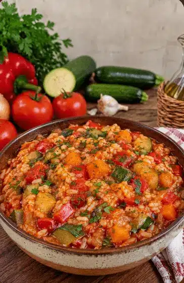 tocană de legume cu orez